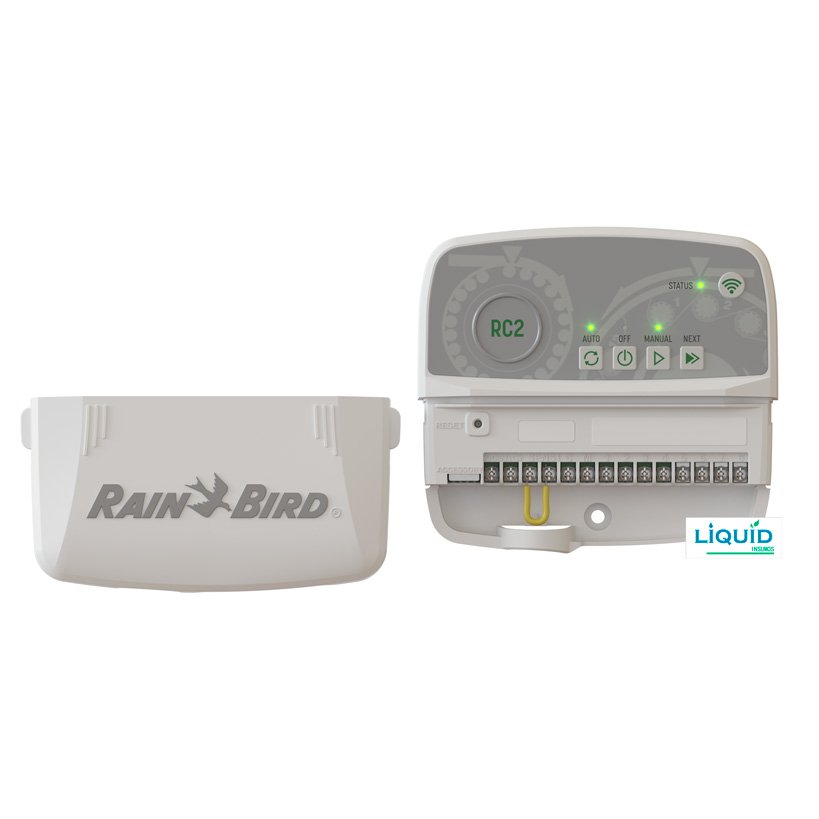Programador Rain Bird RC2 Interior instalado en pared